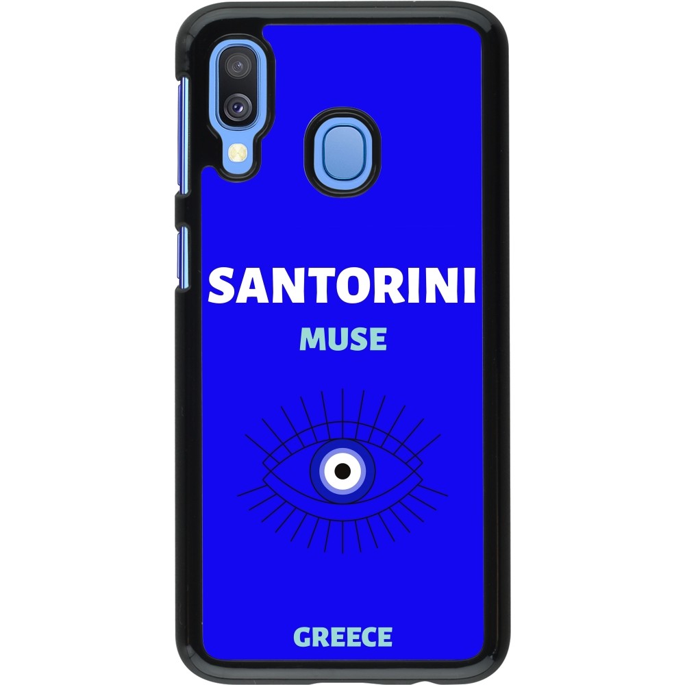 Samsung Galaxy A40 Case Hülle - Pop Summer Destination Santorini