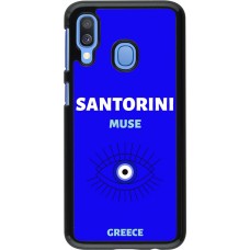Samsung Galaxy A40 Case Hülle - Pop Summer Destination Santorini