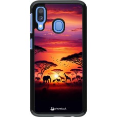 Coque Samsung Galaxy A40 - Safari sunset wildlife