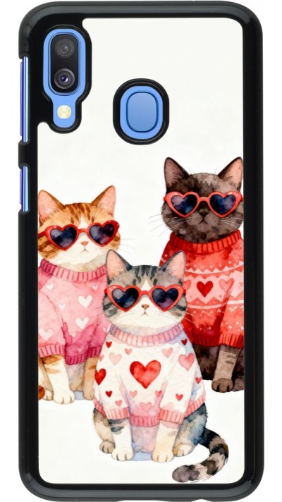 Coque Samsung Galaxy A40 - Saint Valentines Day 26 Cat Love