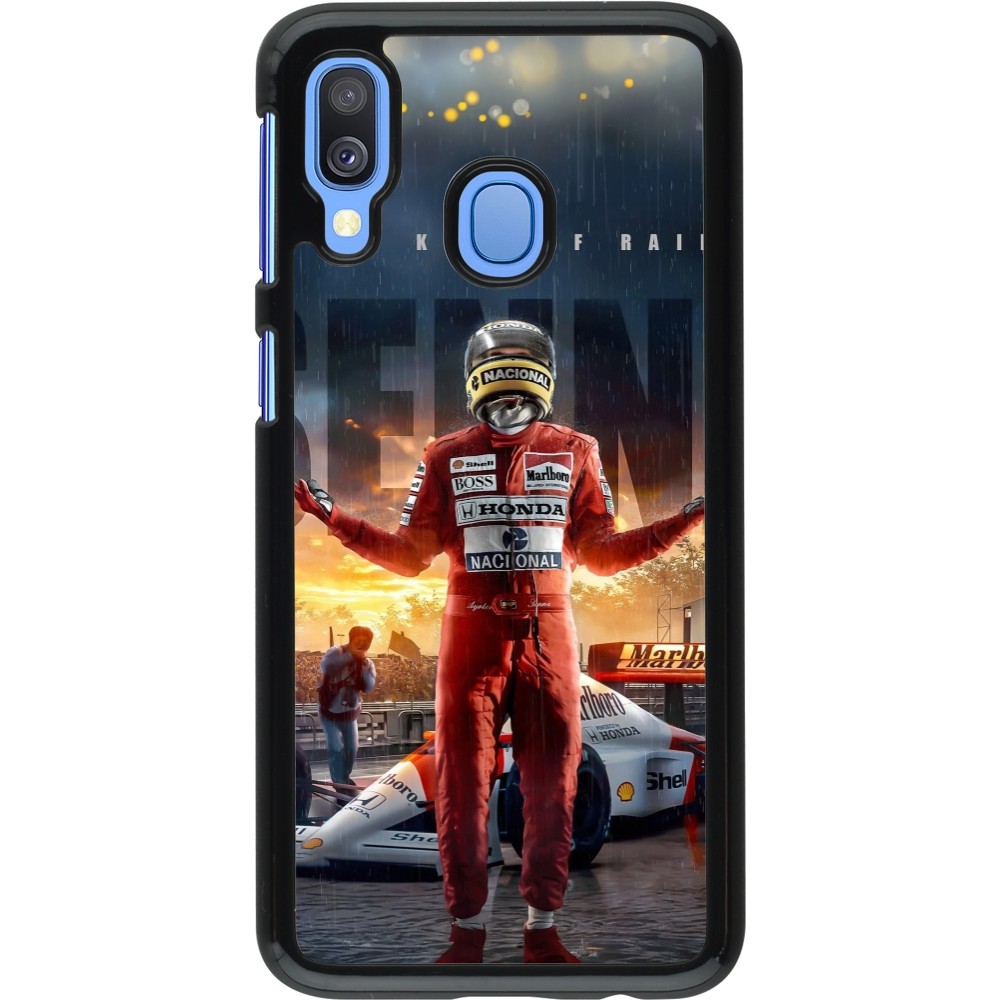 Samsung Galaxy A40 Case Hülle - Senna The King of Rain
