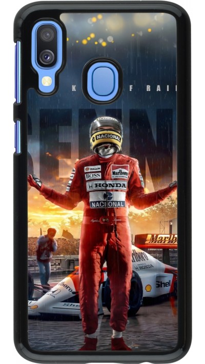Samsung Galaxy A40 Case Hülle - Senna The King of Rain