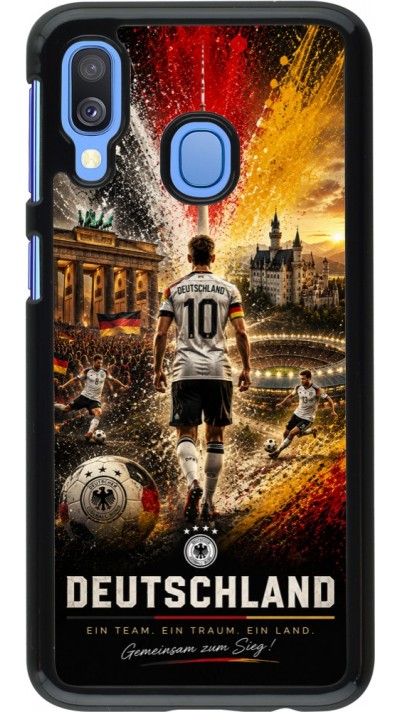 Coque Samsung Galaxy A40 - Football Allemagne splash 2026
