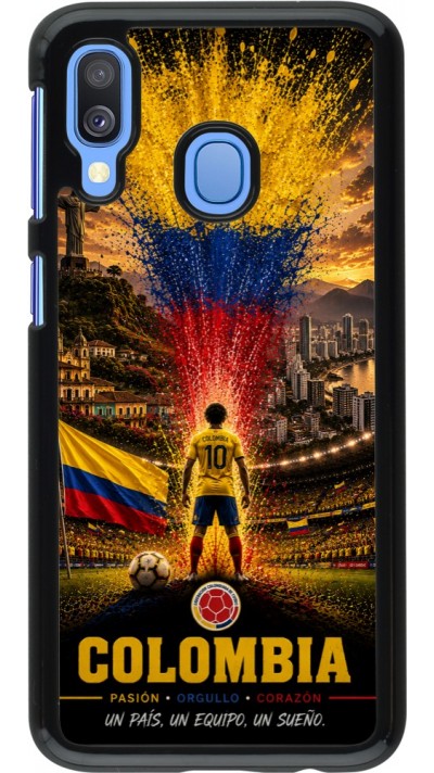 Coque Samsung Galaxy A40 - Football Colombie splash 2026