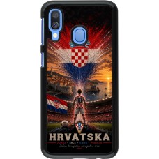 Coque Samsung Galaxy A40 - Football Croatie splash 2026