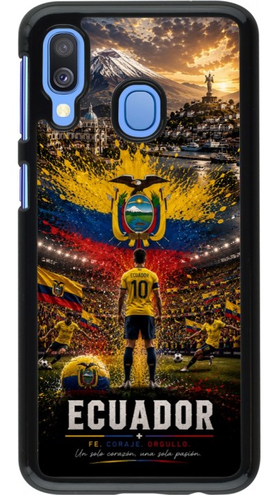 Coque Samsung Galaxy A40 - Football Équateur splash 2026