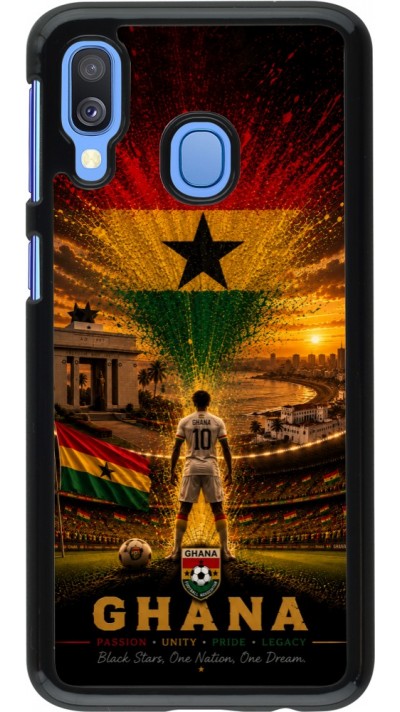 Coque Samsung Galaxy A40 - Football Ghana splash 2026