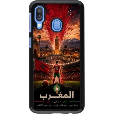 Coque Samsung Galaxy A40 - Football Maroc splash 2026