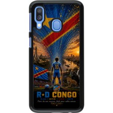 Coque Samsung Galaxy A40 - Football République démocratique du Congo splash 2026