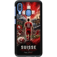 Coque Samsung Galaxy A40 - Football Suisse splash 2026