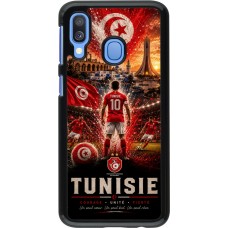 Coque Samsung Galaxy A40 - Football Tunisie splash 2026