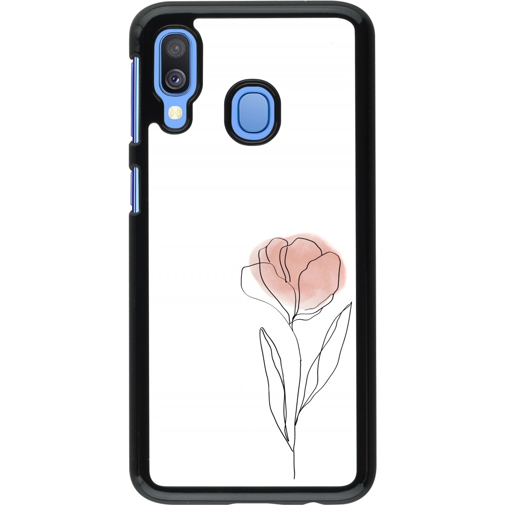 Samsung Galaxy A40 Case Hülle - Spring 23 minimalist flower
