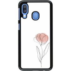 Samsung Galaxy A40 Case Hülle - Spring 23 minimalist flower