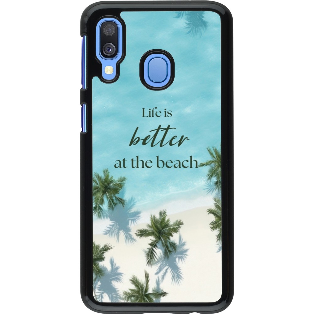 Samsung Galaxy A40 Case Hülle - Summer 2025 Life is better at the beach
