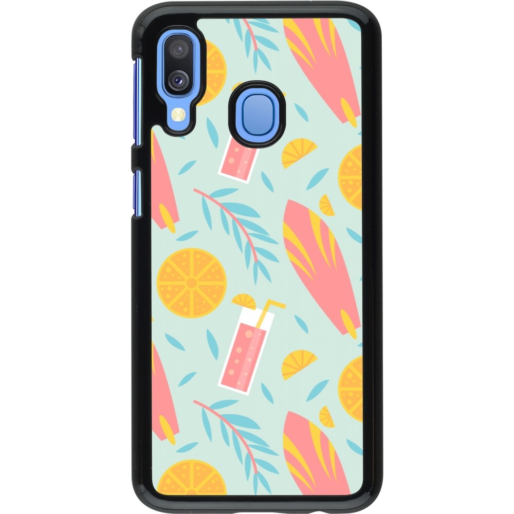 Samsung Galaxy A40 Case Hülle - Summer 2025 Pattern citron