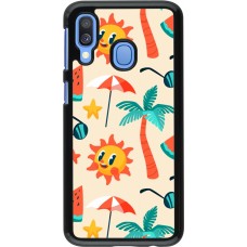 Samsung Galaxy A40 Case Hülle - Summer 2025 Pattern soleil