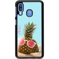 Samsung Galaxy A40 Case Hülle - Pineapple with glasses Summer 2026