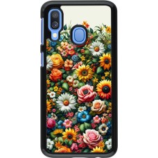 Samsung Galaxy A40 Case Hülle - Sommer Blumenmuster
