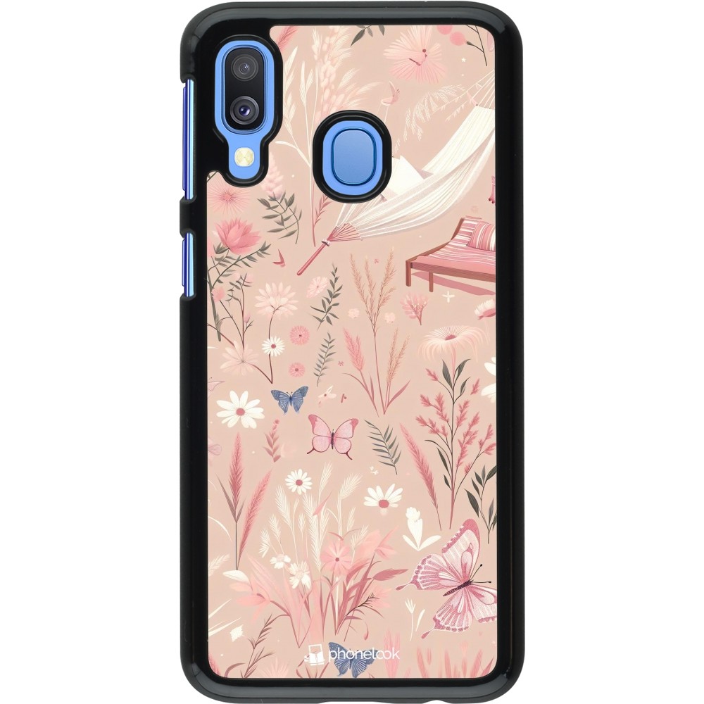 Samsung Galaxy A40 Case Hülle - Sommer Pastellmuster