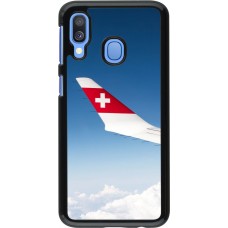 Samsung Galaxy A40 Case Hülle -  Schweizer Nationalfeiertag Sky Swiss Flag