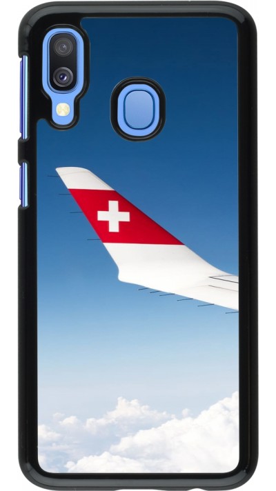 Samsung Galaxy A40 Case Hülle -  Schweizer Nationalfeiertag Sky Swiss Flag