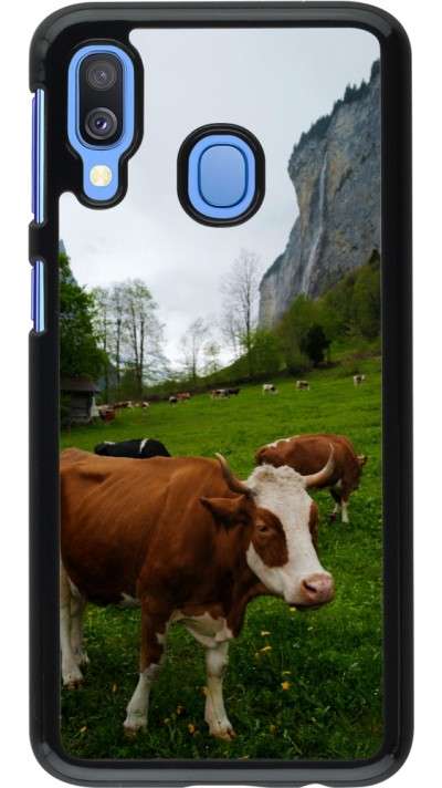 Samsung Galaxy A40 Case Hülle -  Nationalfeiertag Schweiz Kühe