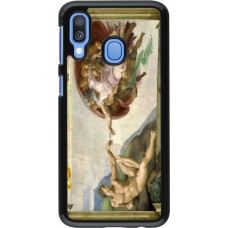 Samsung Galaxy A40 Case Hülle - Kunstbild - Die Erschaffung Adams - Michelangelo