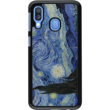 Samsung Galaxy A40 Case Hülle - Kunstbild - Sternennacht - Van Gogh