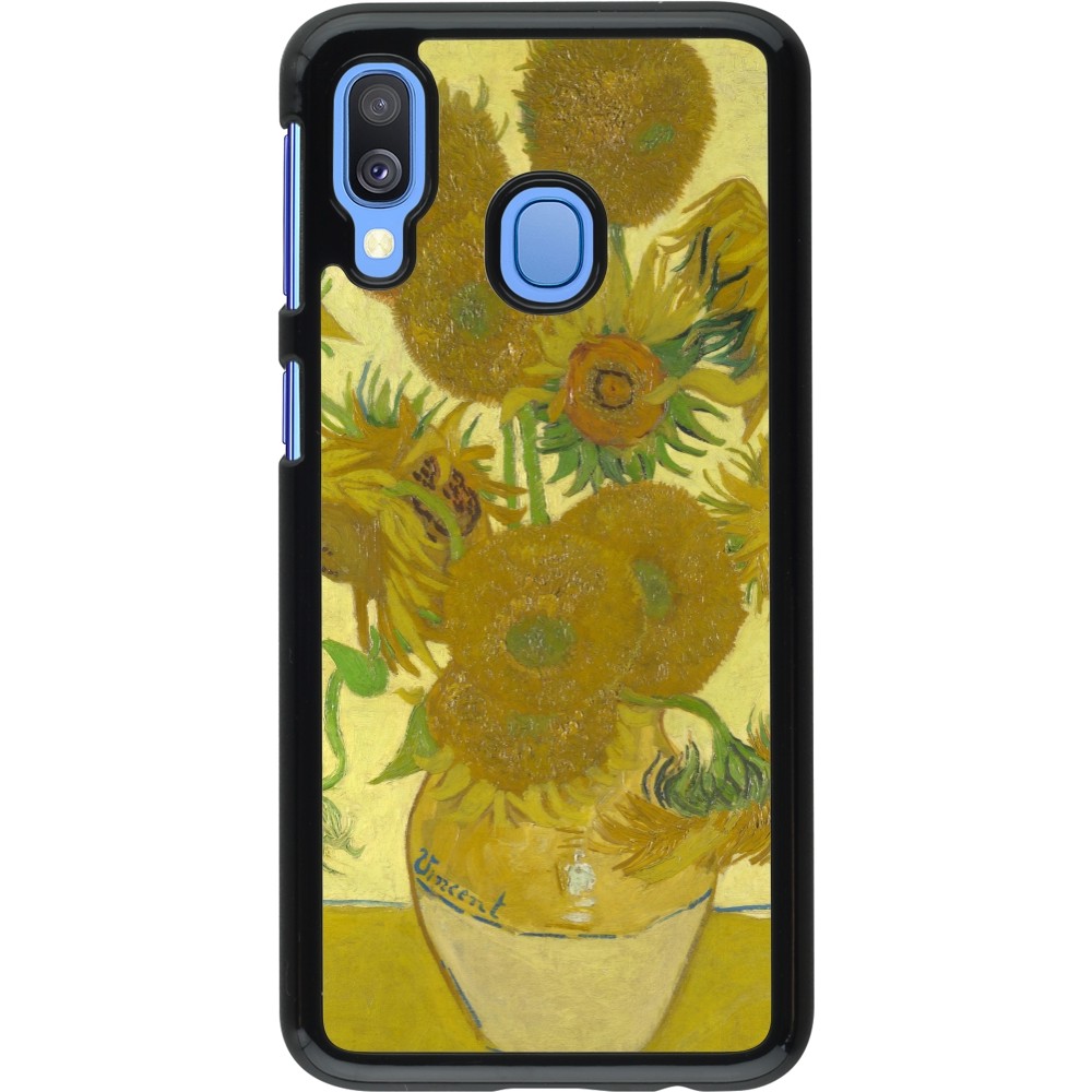 Samsung Galaxy A40 Case Hülle - Kunstbild - Sonnenblumen  - Van Gogh