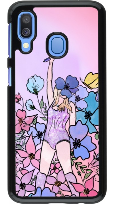 Samsung Galaxy A40 Case Hülle - Taylor Swift Sketch - Pink