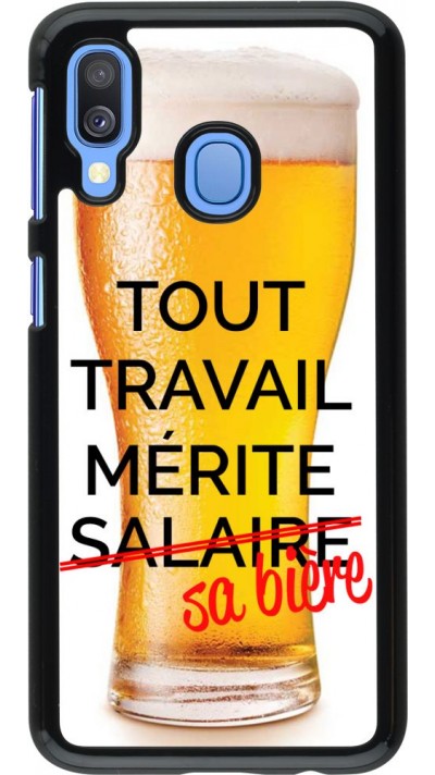 Hülle Samsung Galaxy A40 - Tout travail mérite sa bière