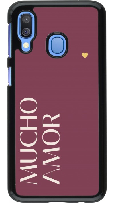 Coque Samsung Galaxy A40 - Valentine 2024 mucho amor rosado