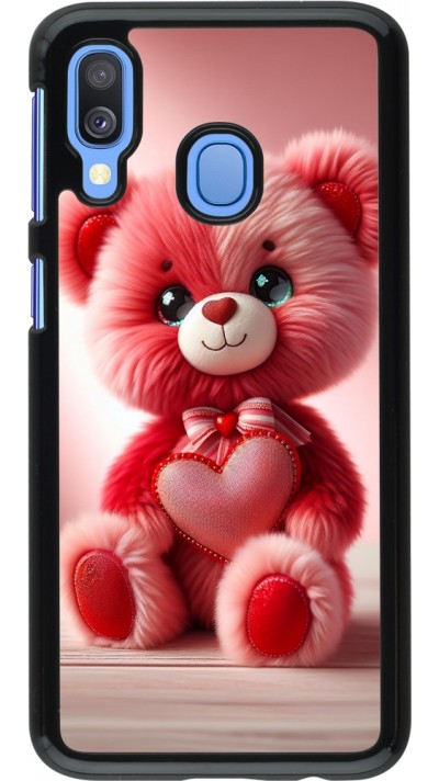 Coque Samsung Galaxy A40 - Valentine 2024 Ourson rose
