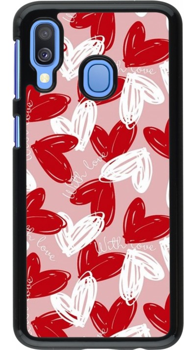 Coque Samsung Galaxy A40 - Valentine 2024 with love heart