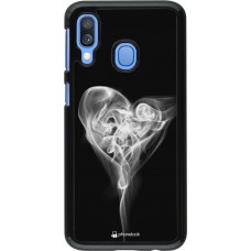 Hülle Samsung Galaxy A40 - Valentine 2022 Black Smoke