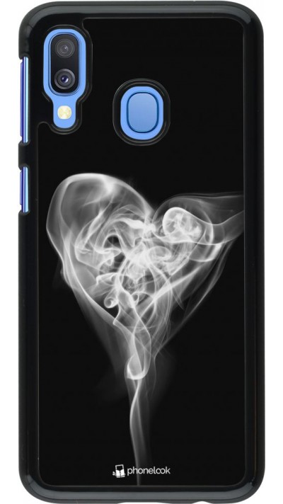 Hülle Samsung Galaxy A40 - Valentine 2022 Black Smoke