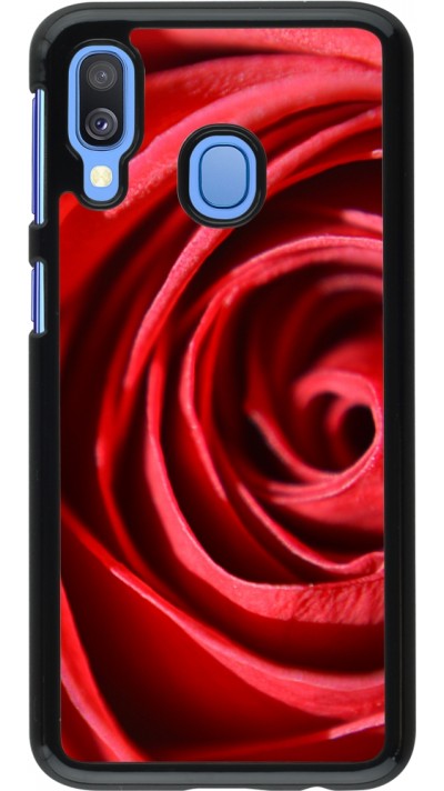 Coque Samsung Galaxy A40 - Valentine 2023 close up rose