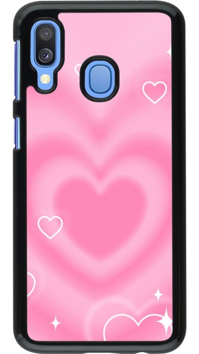 Coque Samsung Galaxy A40 - Valentine 2023 degraded pink hearts