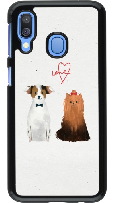 Coque Samsung Galaxy A40 - Valentine 2023 love dogs