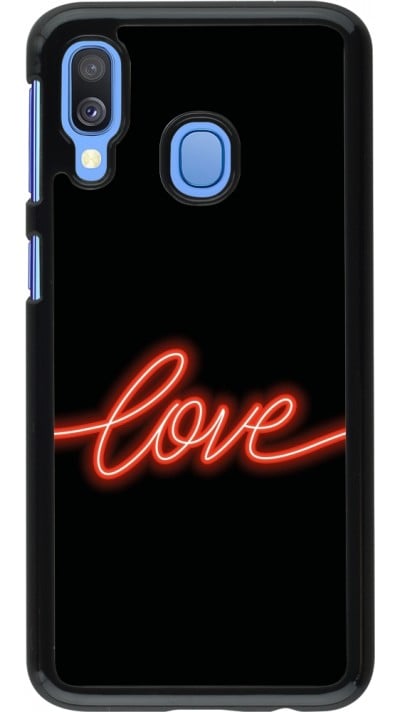 Coque Samsung Galaxy A40 - Valentine 2023 neon love
