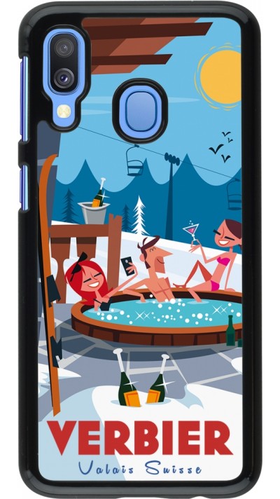 Coque Samsung Galaxy A40 - Verbier Mountain Jacuzzi