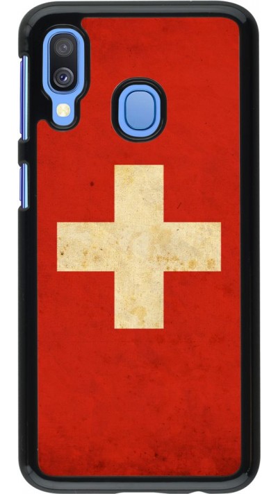 Coque Samsung Galaxy A40 - Vintage Flag SWISS