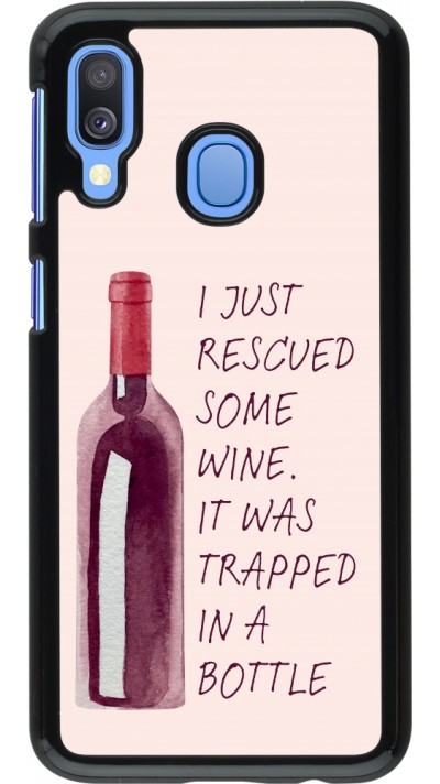 Coque Samsung Galaxy A40 - I just rescued some wine