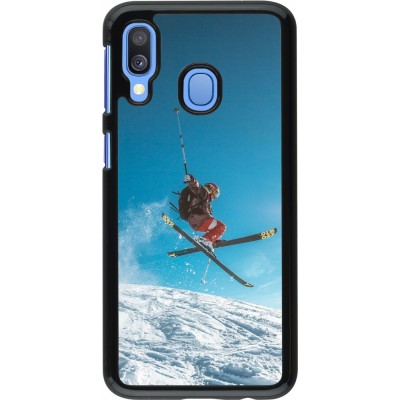 Samsung Galaxy A40 Case Hülle - Winter 22 Ski Jump