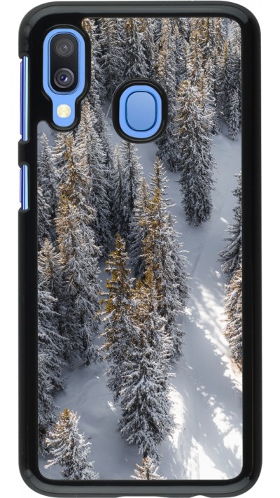 Coque Samsung Galaxy A40 - Winter 22 snowy forest