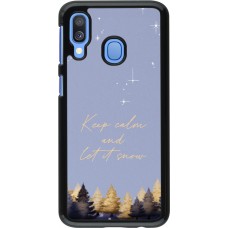 Coque Samsung Galaxy A40 - Winter 25 Winter illustration of trees