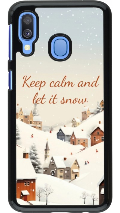 Coque Samsung Galaxy A40 - Winter 25 Winter Keep calm and let it snow