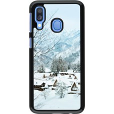 Coque Samsung Galaxy A40 - Winter 25 Winter snowy landscape