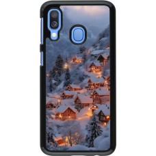 Coque Samsung Galaxy A40 - Winter 25 Winter snowy village