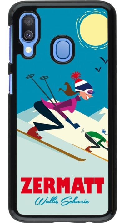 Coque Samsung Galaxy A40 - Zermatt Ski Downhill